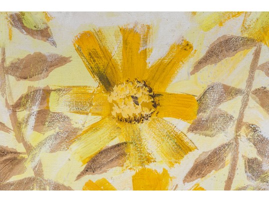 Lee Reynolds - Vanguard Studios Mid Century Over-Sized Floral Painting