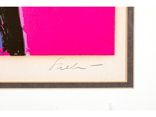 Nicola Simbari (Italian 1927 - 2012) Signed & Numbered Serigraph Artist Proof Girl In Pink Dress