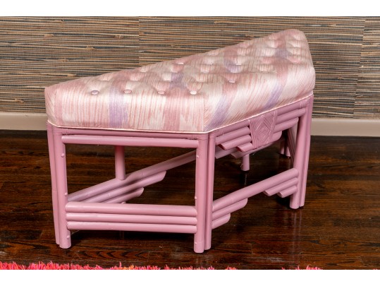 Custom Upholstered And Tufted Bench