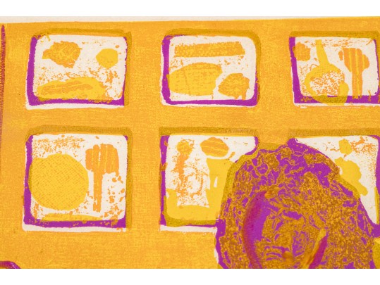 Signed Limited Edition Artist Proof Woman On Sofa