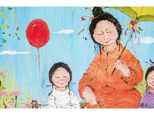 Mildred Barrett (Am. 20th/21st Century) Artist Proof Titled Quiet Moment