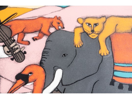 Elke Sommer ( Germany, B. 1940) Signed Artist Proof Titled Elephant Girl