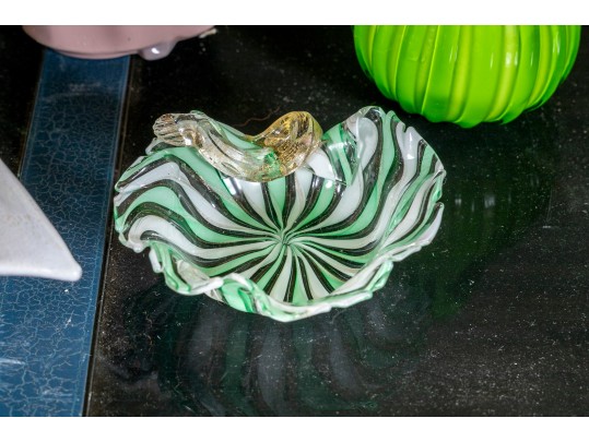 Collection Of 4 Mixed Media Decorative Objects, Including A Lladro Porcelain Girl With Hat