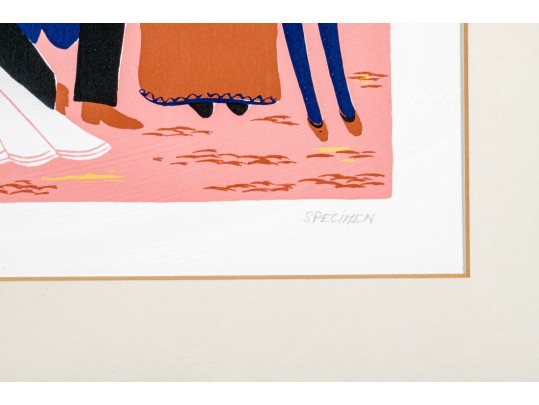 After Francois Fanch Ledan Wedding Family Portrait Artist Proof