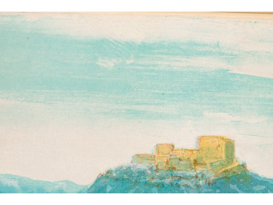 J. Cabane Signed & Numbered Colored Lithograph