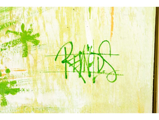 Lee Reynolds - Vanguard Studios Mid Century Over-Sized Floral Painting