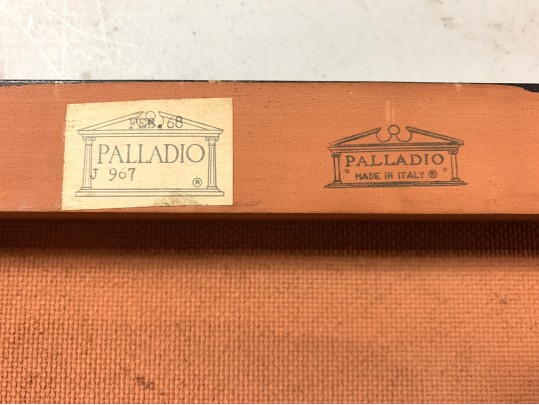 Palladio Italy Mid Century Oil On Mason Board Renaissance Scene