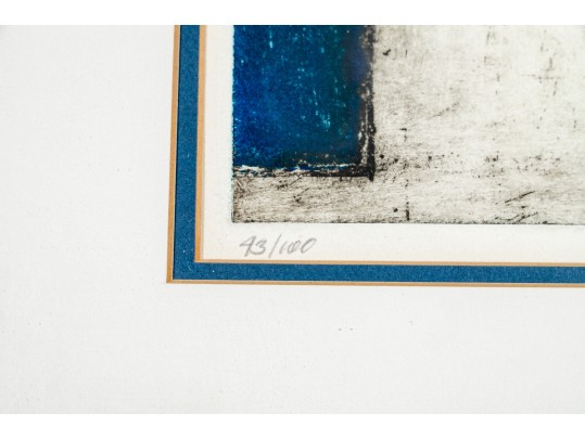 Peter Barger (Am. B. 1947) Signed & Numbered Etching With Bicycle