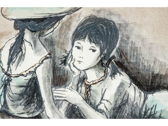 Signed Limited Edition Print Of Two Grils