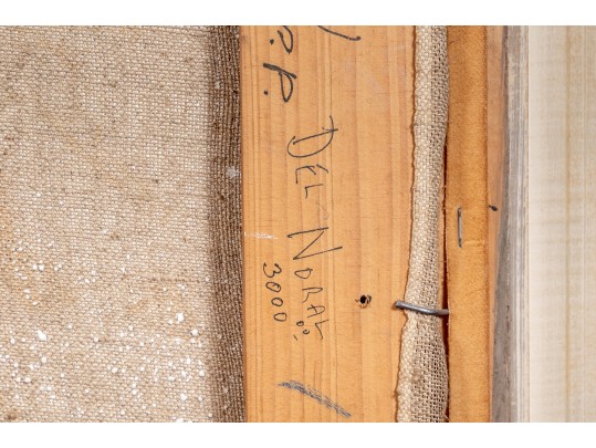 Over-Sized Oil On Linen Framed Portrait Of Women & Children