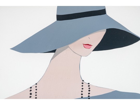 Katherine E. Parker (Am. 1949 - 2004) Serigraph Art Deco Woman