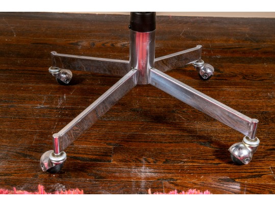 Nightingale Industries Limited MCM Fabric And Leather Upholstered Desk Chair On Casters, 1968