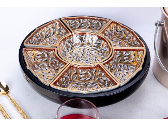 Group Of Fun Mid Century Barware & Table Top Entertaining