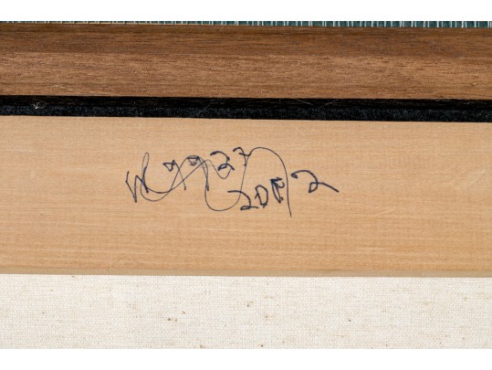 Jason Mixed Media Large Scale Arcylic On Canvas Floral Work