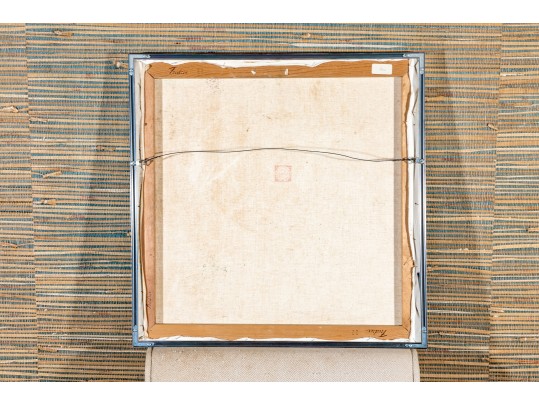 Edith Ferullo (Am. 1928-2008) Oil On Canvas Girl With Flowers