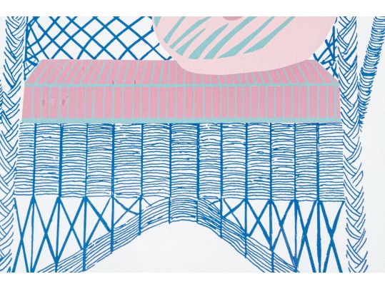 Katherine E. Parker (Am. 1949 - 2004) Pair Of Signed & Numbered Wicker Chair Lithographs