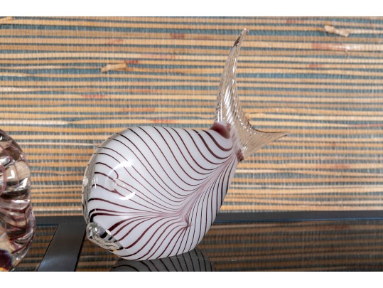 Two Fabulously Crafted Crystal Models Of A Bird And Seabird