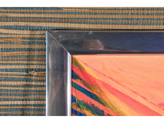 Unsigned Abstract Acrylic On Canvas