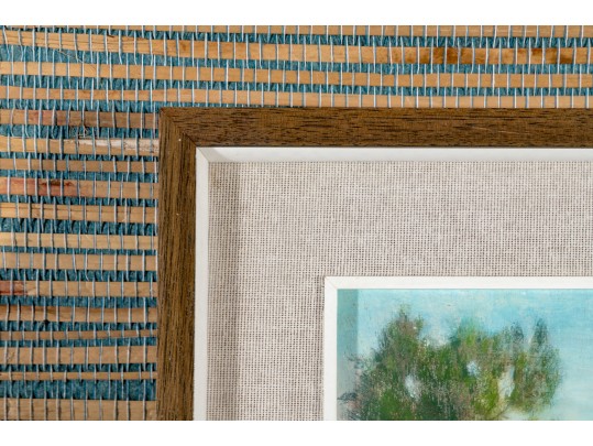 Signed Oil On Mason Board Landscape