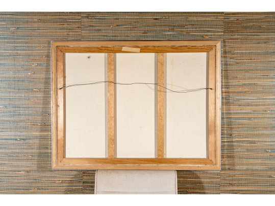 Signed Mixed Media Abstract On Canvas