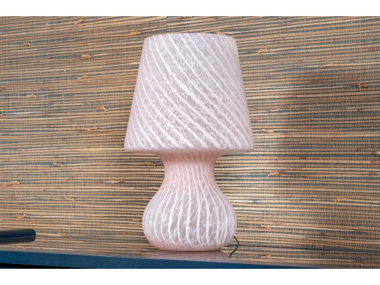 Handsome Artisanal Blown Glass Lamp