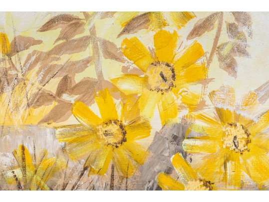 Lee Reynolds - Vanguard Studios Mid Century Over-Sized Floral Painting