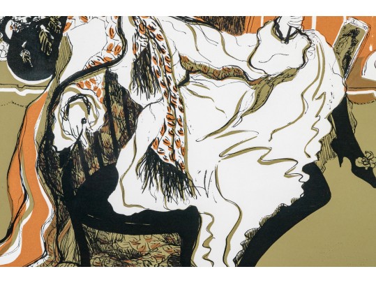 Barbara A. Wood (American, 1926 - 2023) Ltd. Ed. Lithograph, 