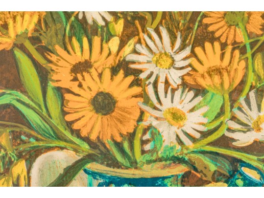 Pencil Signed Vintage Floral Still Life Artist Proof