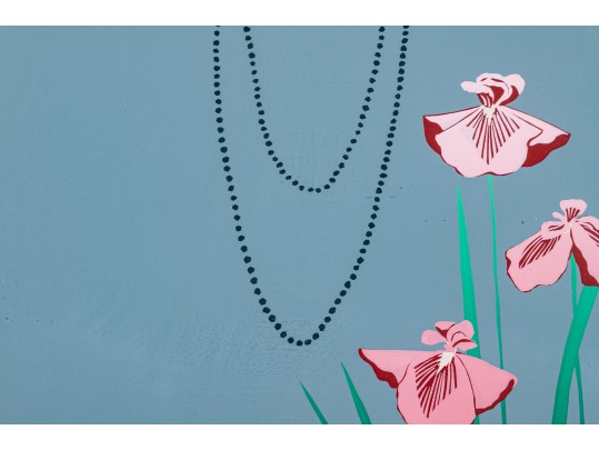 Katherine E. Parker (Am. 1949 - 2004) Serigraph Art Deco Woman