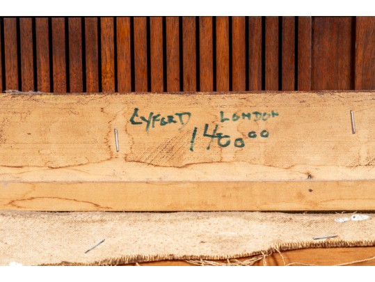 Rosina Lyford (British, 1936-) Woman With Hat & Flowers Oil On Canvas