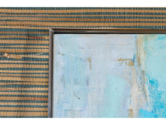 Edith Ferullo (Am. 1928-2008) Oil On Canvas Girl In Yellow With Flowers