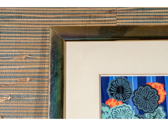  Daniele Akmen (Monaco, B 1945) Signed Serigraph Man With Orange Hair & Cat