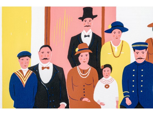 After Francois Fanch Ledan Wedding Family Portrait Artist Proof