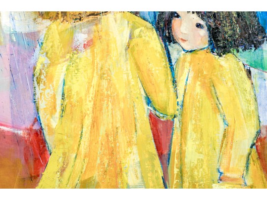 Edith Ferullo (Am. 1928-2008) Oil On Board