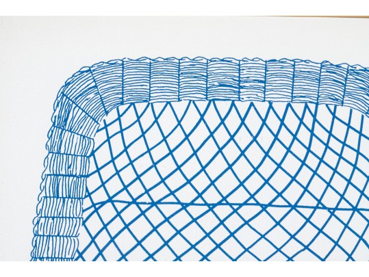 Katherine E. Parker (Am. 1949 - 2004) Pair Of Signed & Numbered Wicker Chair Lithographs