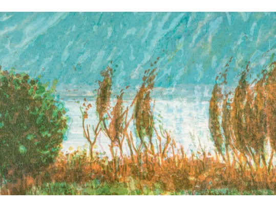 J. Cabane Signed & Numbered Colored Lithograph