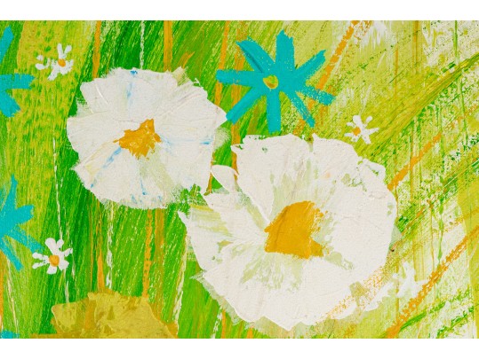 Lee Reynolds - Vanguard Studios Mid Century Over-Sized Floral Painting