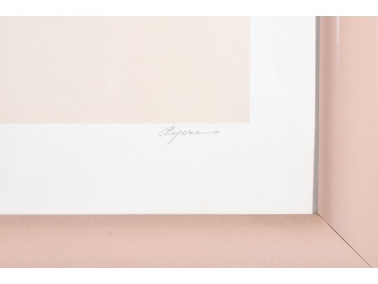 Ayers Over-sized Numbered Limited Edition Litho Geisha With Shamisen