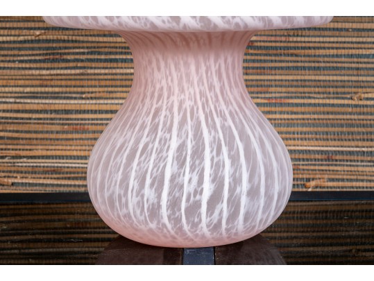 Handsome Artisanal Blown Glass Lamp