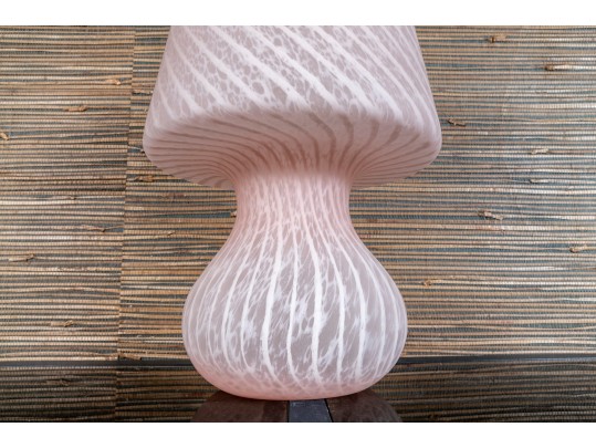 Handsome Artisanal Blown Glass Lamp