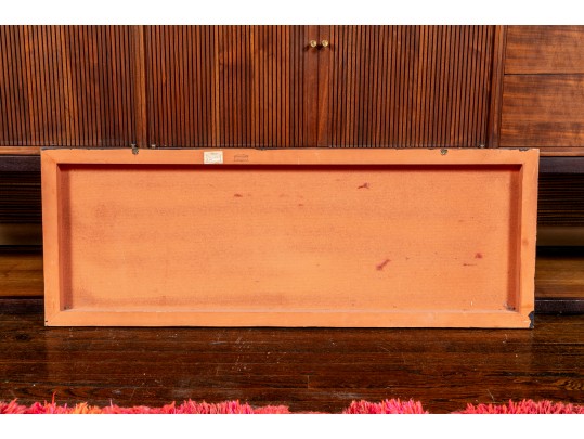 Palladio Italy Mid Century Oil On Mason Board Renaissance Scene