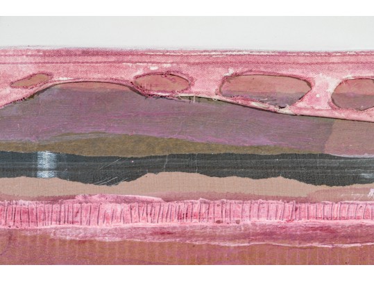 Patrick McNurney, (Am. B. 1950) Abstract Landscape Mixed Media 