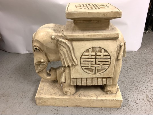 Vintage Composition Elephant Seat