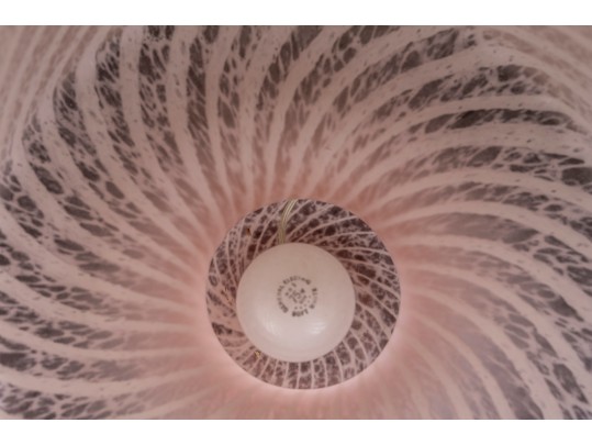 Handsome Artisanal Blown Glass Lamp