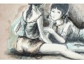 Signed Limited Edition Print Of Two Grils