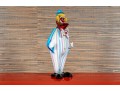 Playful Veteria Pitau Italian Made Polychrome Glass Clown