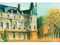 Claude Grosperrin (French, 1936-1977)  Pencil Signed Artist Proof Of A Chateau