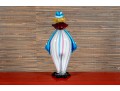 Playful Veteria Pitau Italian Made Polychrome Glass Clown