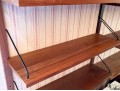 Mid Century Modern Wall Mounted Teak Shelving Unit