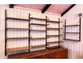 Handsome Mid Century Modern Wall Mounted Shelving Unit